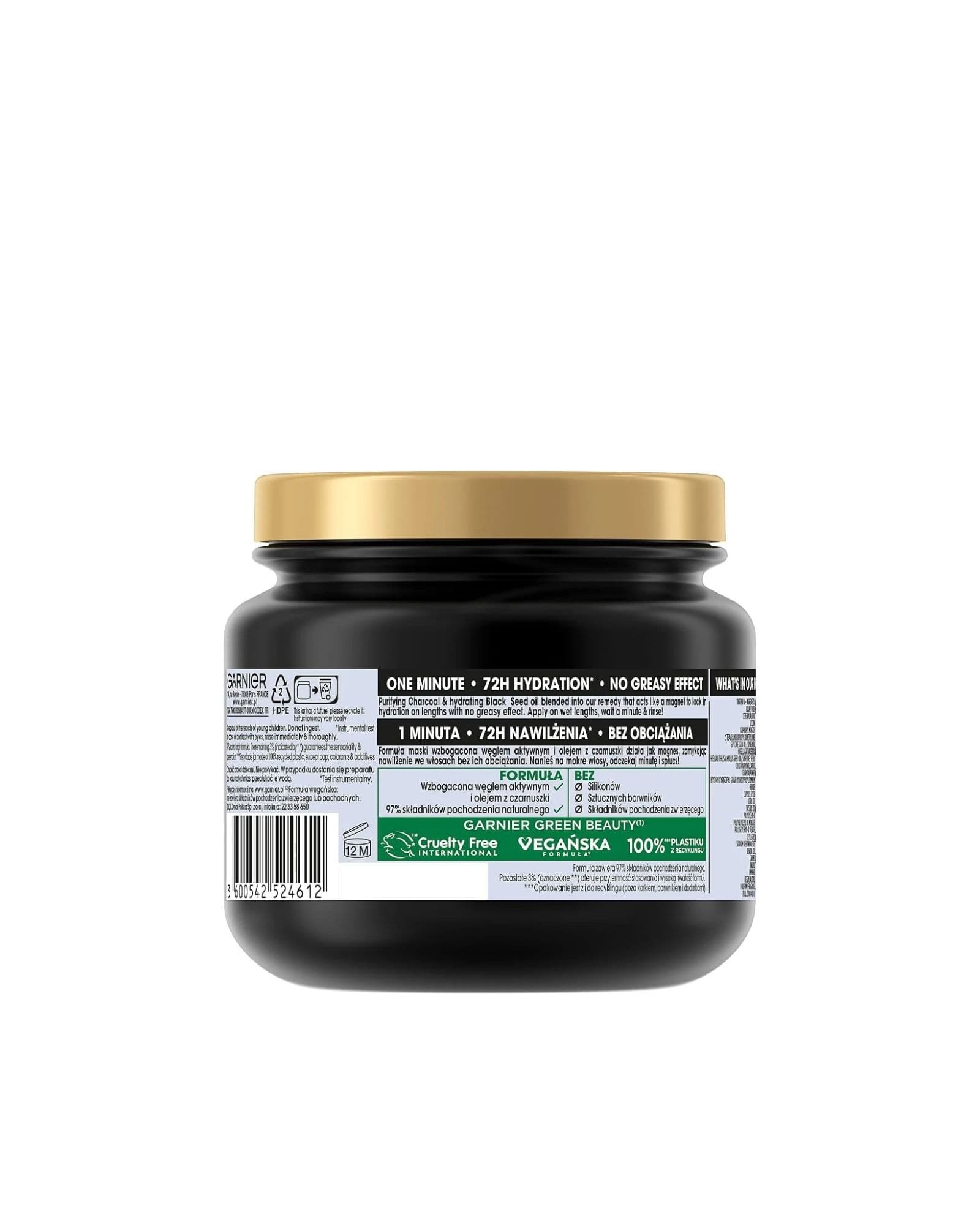 Garnier Garnier Botanic Therapy Activated Carbon & Black Cumin Oil Hair Mask 340 ml — immagine 2